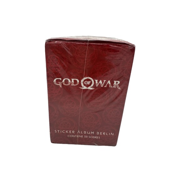 GOD OF WAR Berlin Stickers Sealed Box 50 Packs 2021 KRATOS Peru Import - Picture 5 of 8